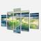 Designart - Sunrise and Shining Waves in Ocean - Beach Photo Canvas Print